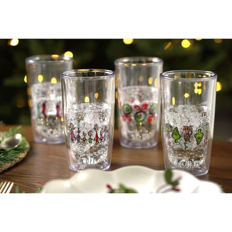 Tervis Dr. Seuss Grinch Who Stole Christmas Holiday Crystal Collection Made in USA Double Walled Insulated Travel Tumbler,