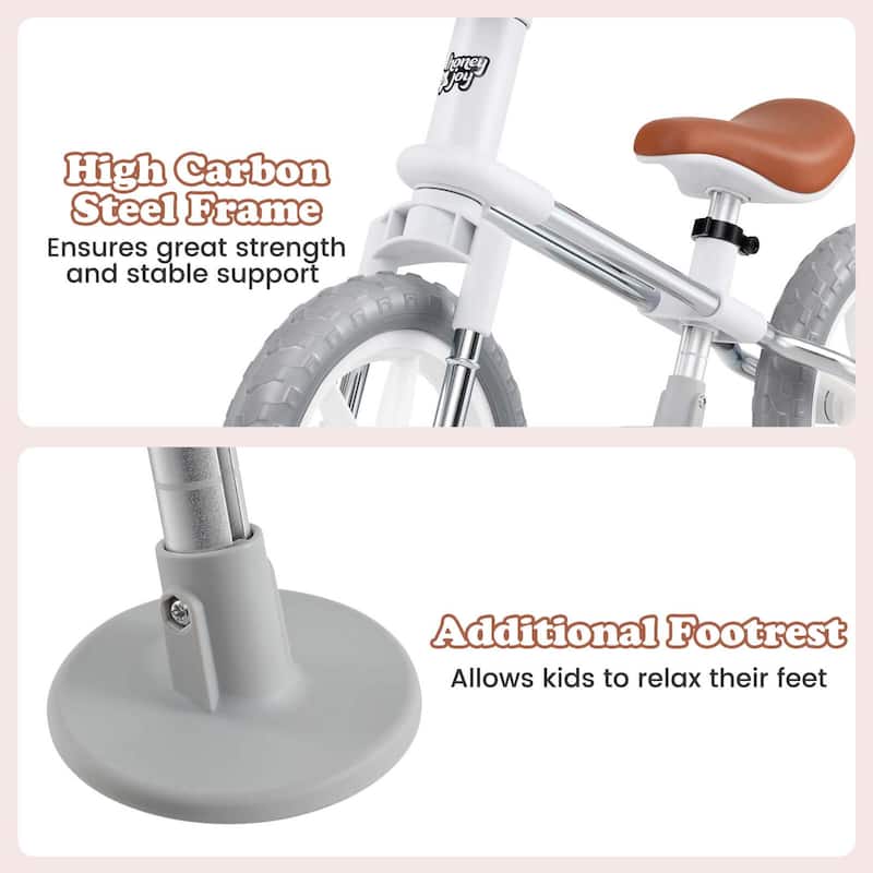 9" Kids Balance Bike Toddler Training Bike for 2 - 5 Years Old