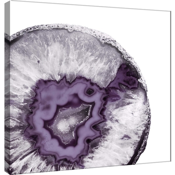 PTM Images 9-101157 PTM Canvas Collection 12" x 12" - "Plum Agate B" Giclee Minerals and Rocks Art Print on Canvas