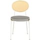preview thumbnail 72 of 78, Leisuremod Euston Modern Dining Chair Upholstered Velvet or Leather Seat Wicker Back Accent Chair for Home Living Room & Kitchen