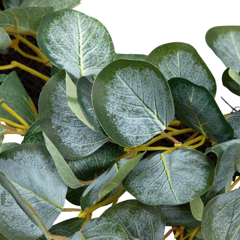 Eucalyptus Leaves Artificial Botanical Spring Wreath - 20"