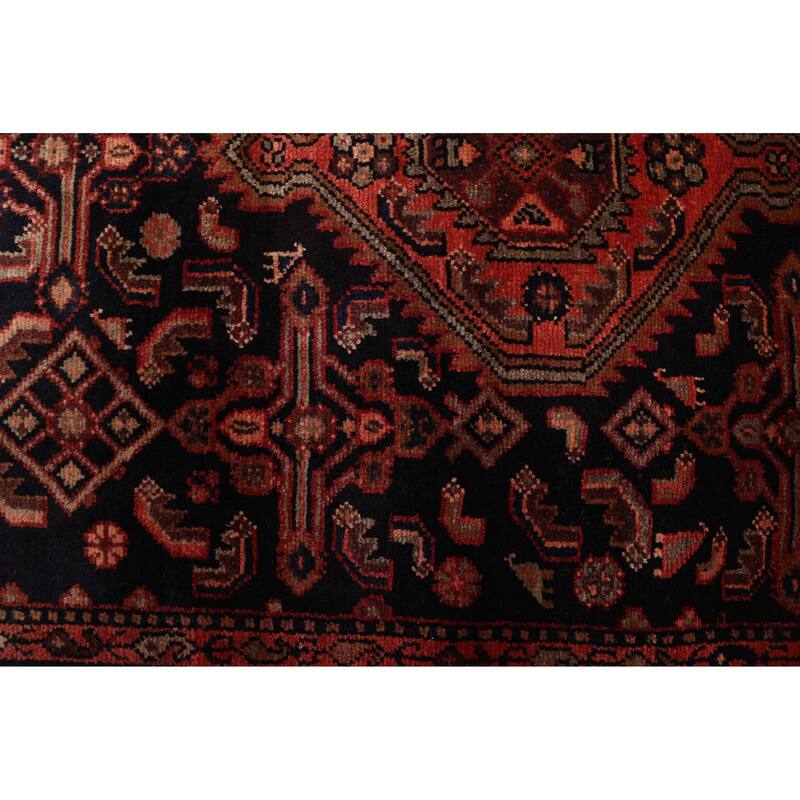 ECARPETGALLERY Hand-knotted Konya Anatolian Navy Wool Rug - 3'5 x 10'8