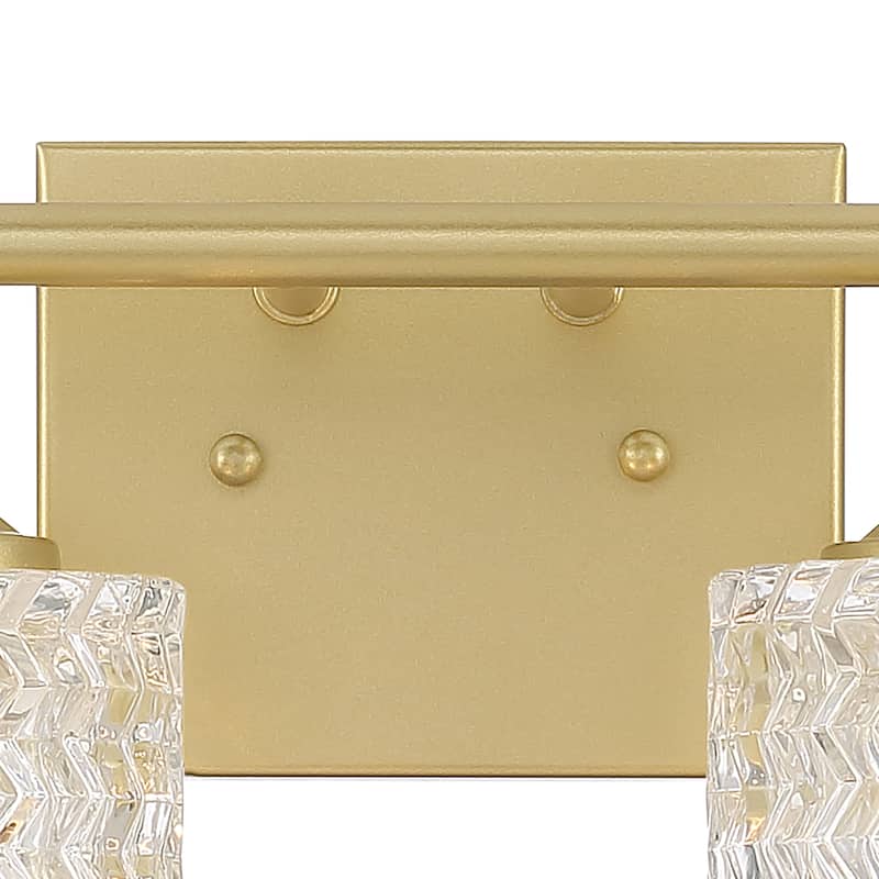 Modern Glam 4-light Gold Bathroom Vanity Lights with Art Glass - 29 inches