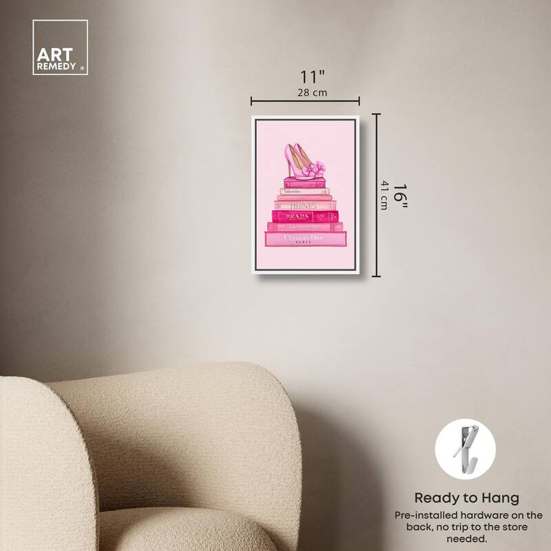 Fashion books in Pink Canvas by Art Remedy
