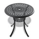 preview thumbnail 2 of 4, GDFStudio- Celia 31-Inch Round Cast Aluminum Outdoor Dining Table with Umbrella Hole