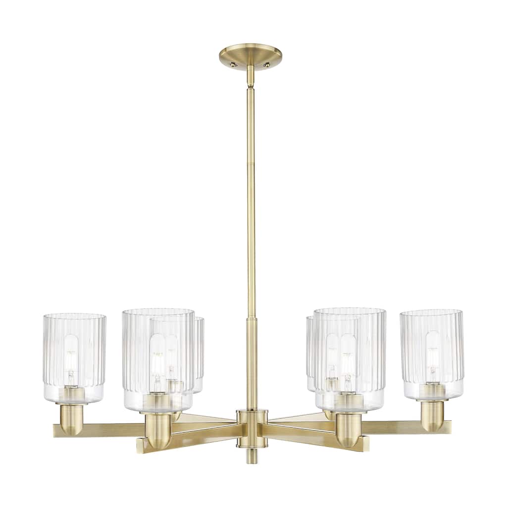 Innovations Lighting Endless Possibilities Arcadia - Hadley - 6 Light 34" Stem Hung Chandelier