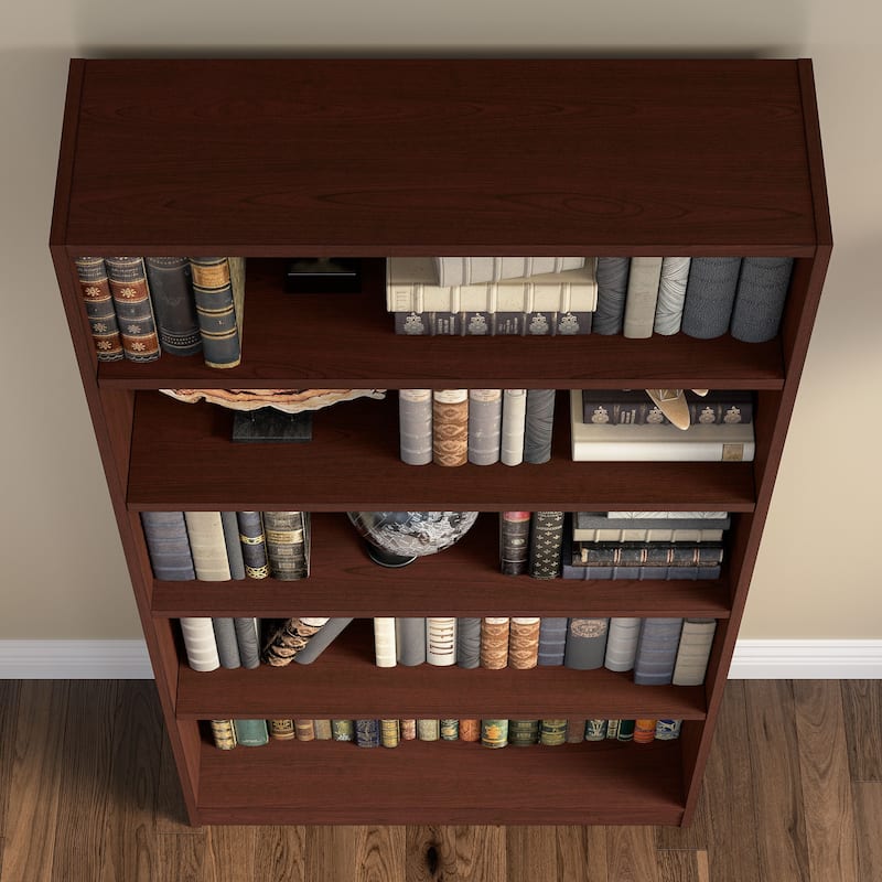 Universal Tall 5 Shelf Bookcase Storage by Bush Furniture