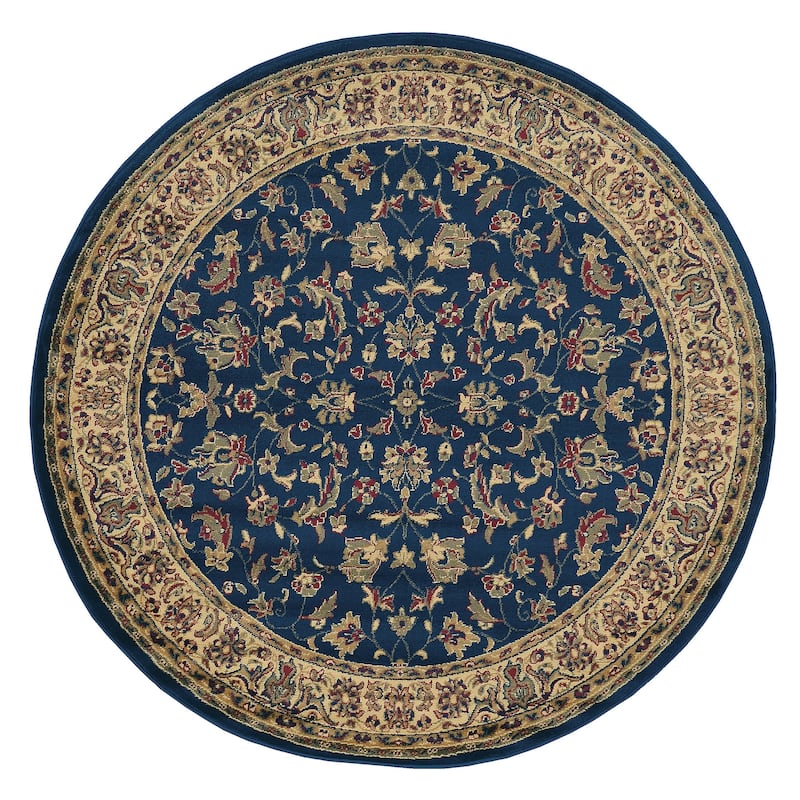 Admire Home Living Caroline Traditional Floral Sarouk Pattern Area Rug