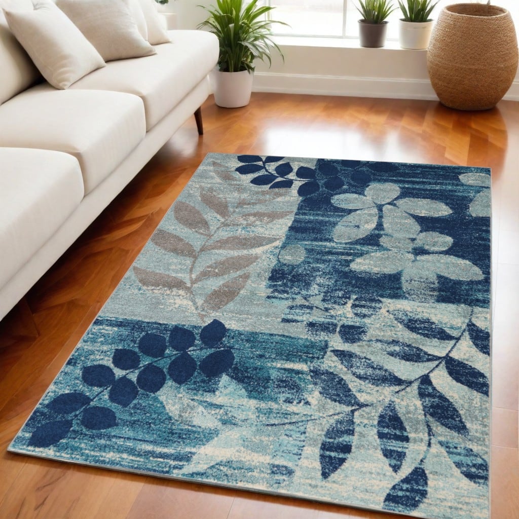 Jexo Power Loomed Stain Resistant Area Rug By HomeRoots - 87' X '63' X '0.5