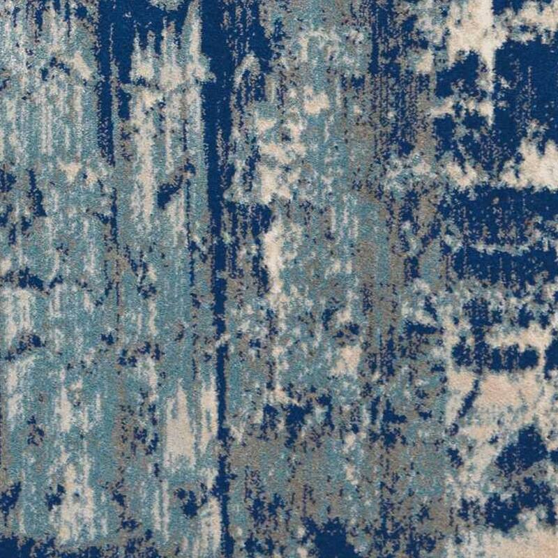 Buke Power Loomed Abstract Modern Non Skid Stain Resistant Area Rug By HomeRoots - 87' X '63' X '0.5