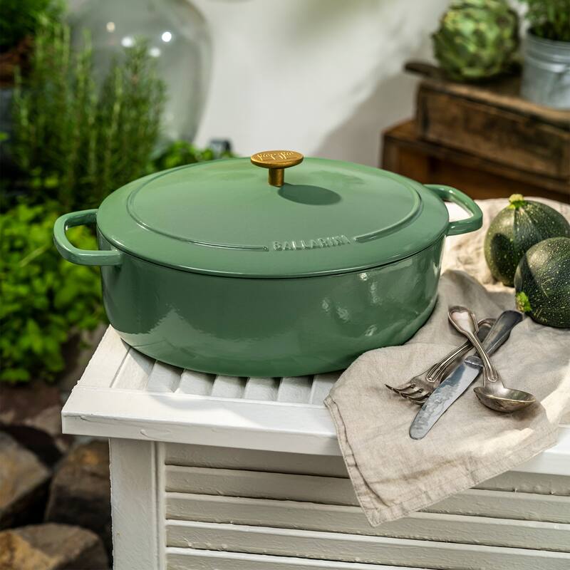 BALLARINI Bellamonte Cast Iron 4.75-qt Oval Dutch Oven - 5-qt