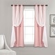 preview thumbnail 140 of 146, Lush Decor Grommet Sheer Panel Pair with Insulated Blackout Lining