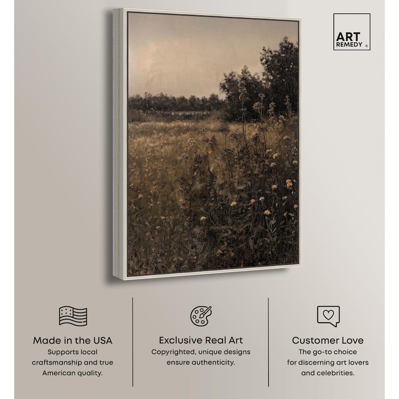 Vintage Meadow Canvas by Art Remedy