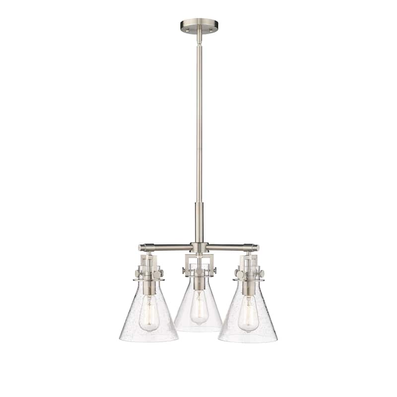 Innovations Lighting Newton Cone - 3 Light 7" Stem Hung Pendant