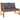 vidaXL Patio Bench 45.1" with Dark Gray Cushion Solid Acacia Wood