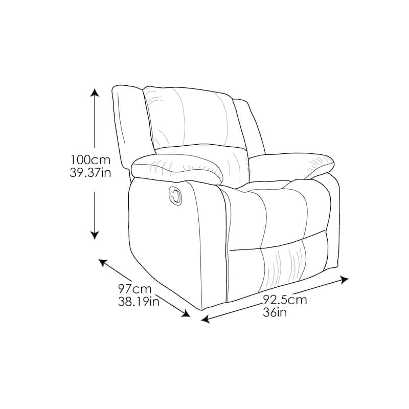 Relax A Lounger® Porter Microfiber Manual Recliner by iLounge