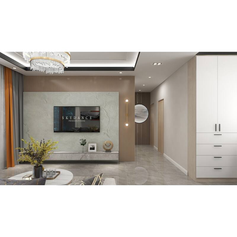 93 in. x 6 in x 0.8 in. Solid Wood Wall Siding Board (Set of 3pc) - 3pc+1pc EndTrim