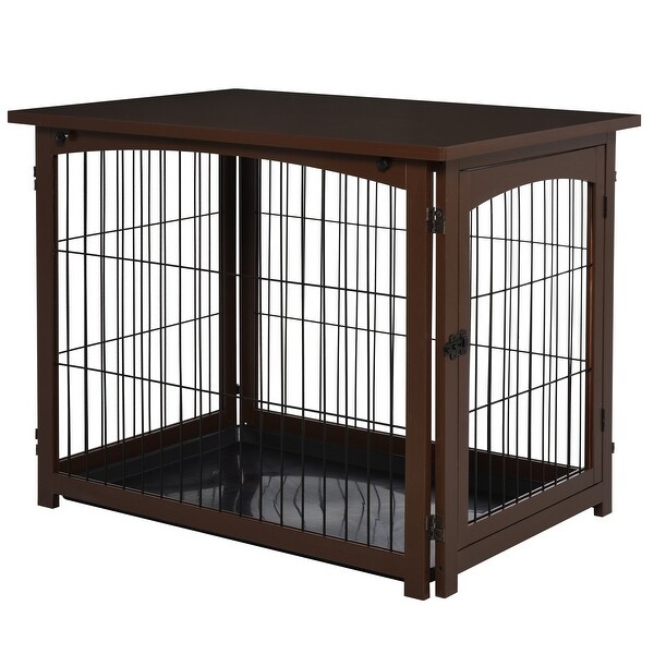 dog cage side table