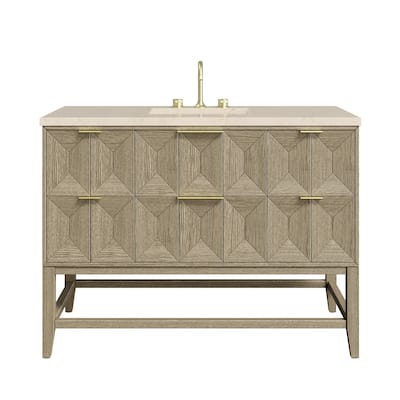 James Martin Vanities D100-V48-3EMR Emmeline 48" Single Basin Ash Wood