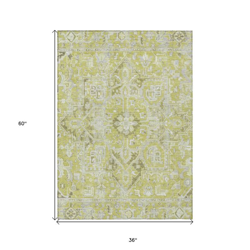 Nave Oriental Weather Resistant Classic Elegance Outdoor Rug