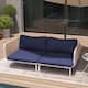 Option NavyBlue-2PC with 4 Armrest