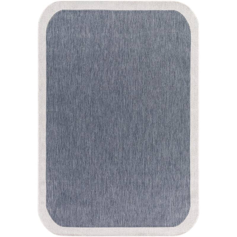 Livabliss Miami Beach Traditional Indoor/Outdoor Area Rug - 2'4" x 3'9" - Denim