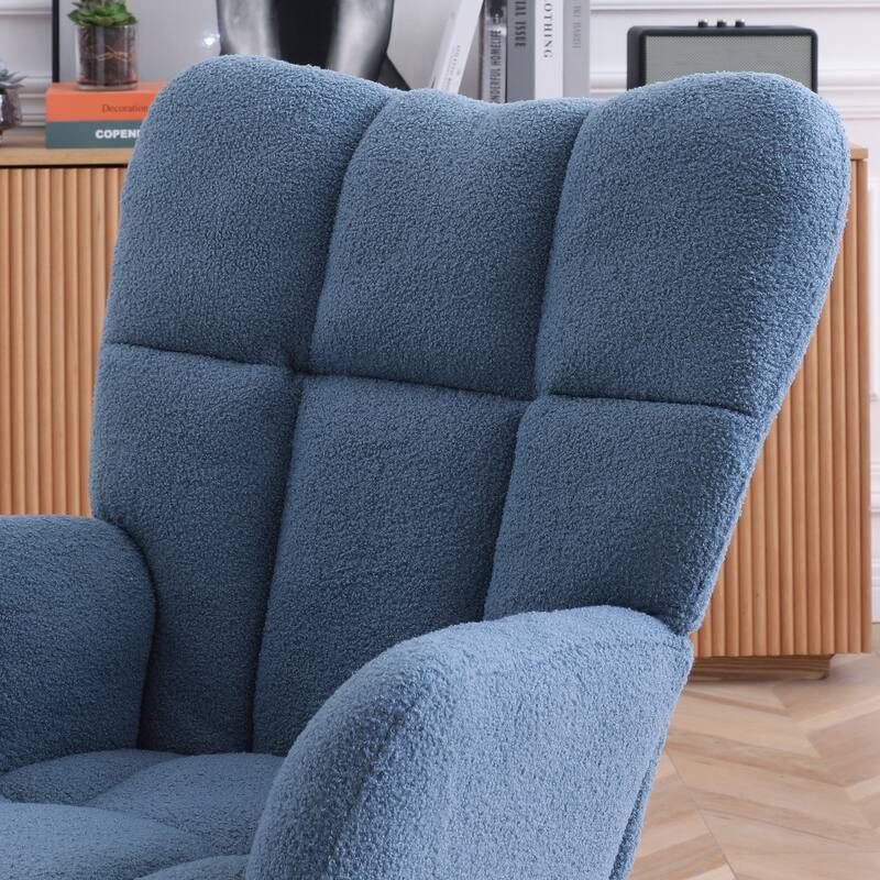 Rocking Chair with Padded Seat & High Back