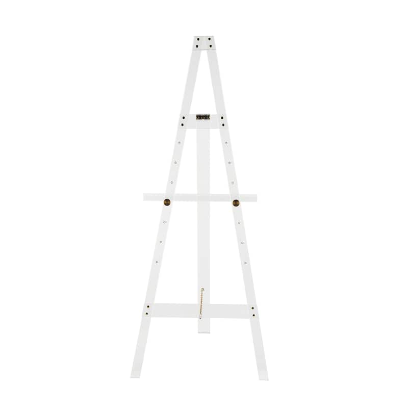 Clear Acrylic Plastic Adjustable 7 Tier Display Easel with Silver or Gold Accents and Chain Support