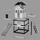 preview thumbnail 13 of 11, Backyard Discovery Sweetwater Heights White Wooden Playhouse w/ Slide - 6'3" x 10'0"