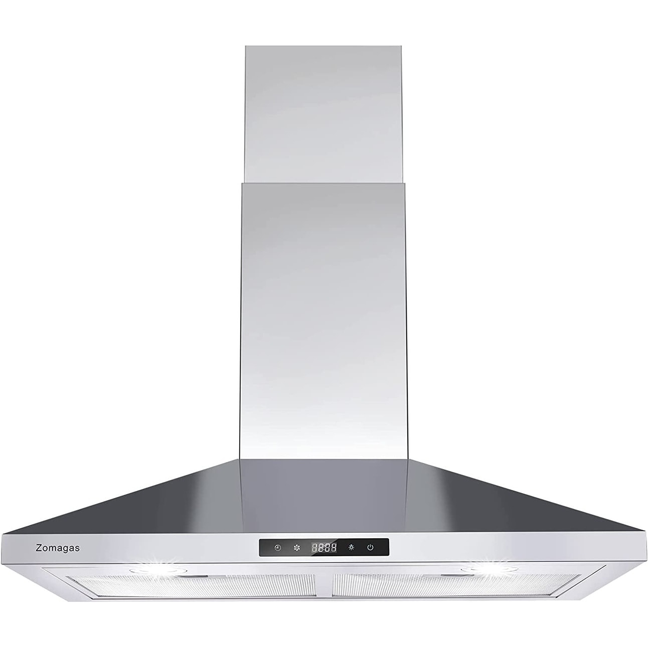 Zomagas Range Hood Insert 20 inch, Built-In Kitchen Hood 600CFM, Ducted/Ductless Convertible Stove Hood with Stainless Steel Baffle Filter, Vent