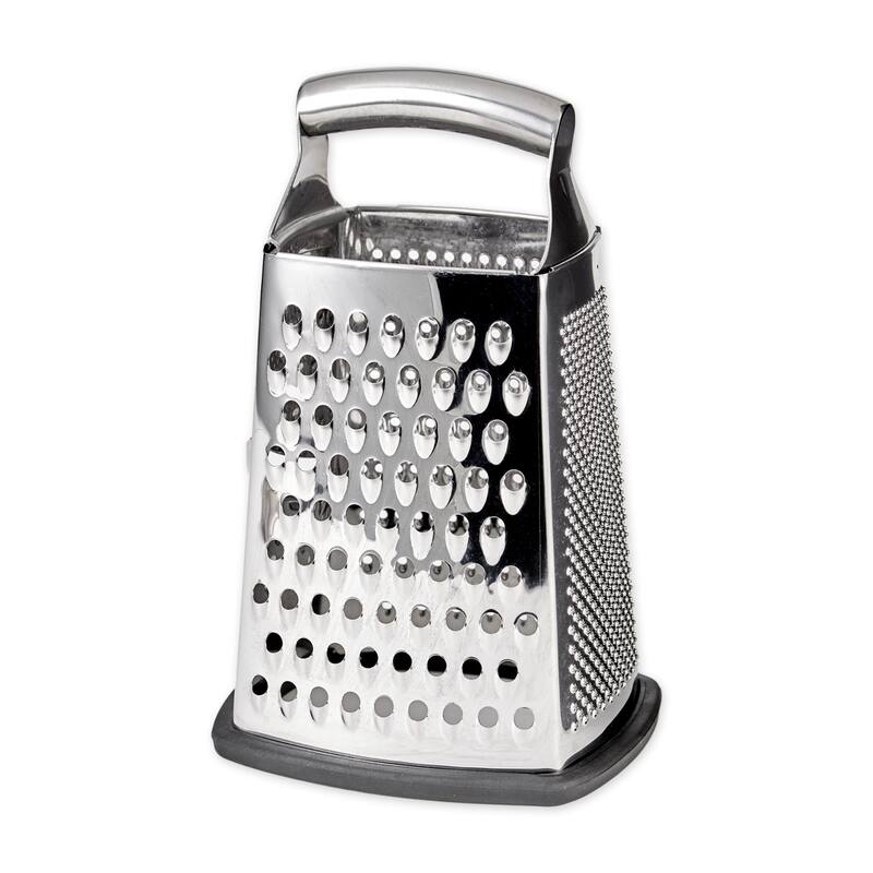Deluxe Handheld Box Grater - 6 x 5 x 9-3/4-Inch, Non-Slip Bottom