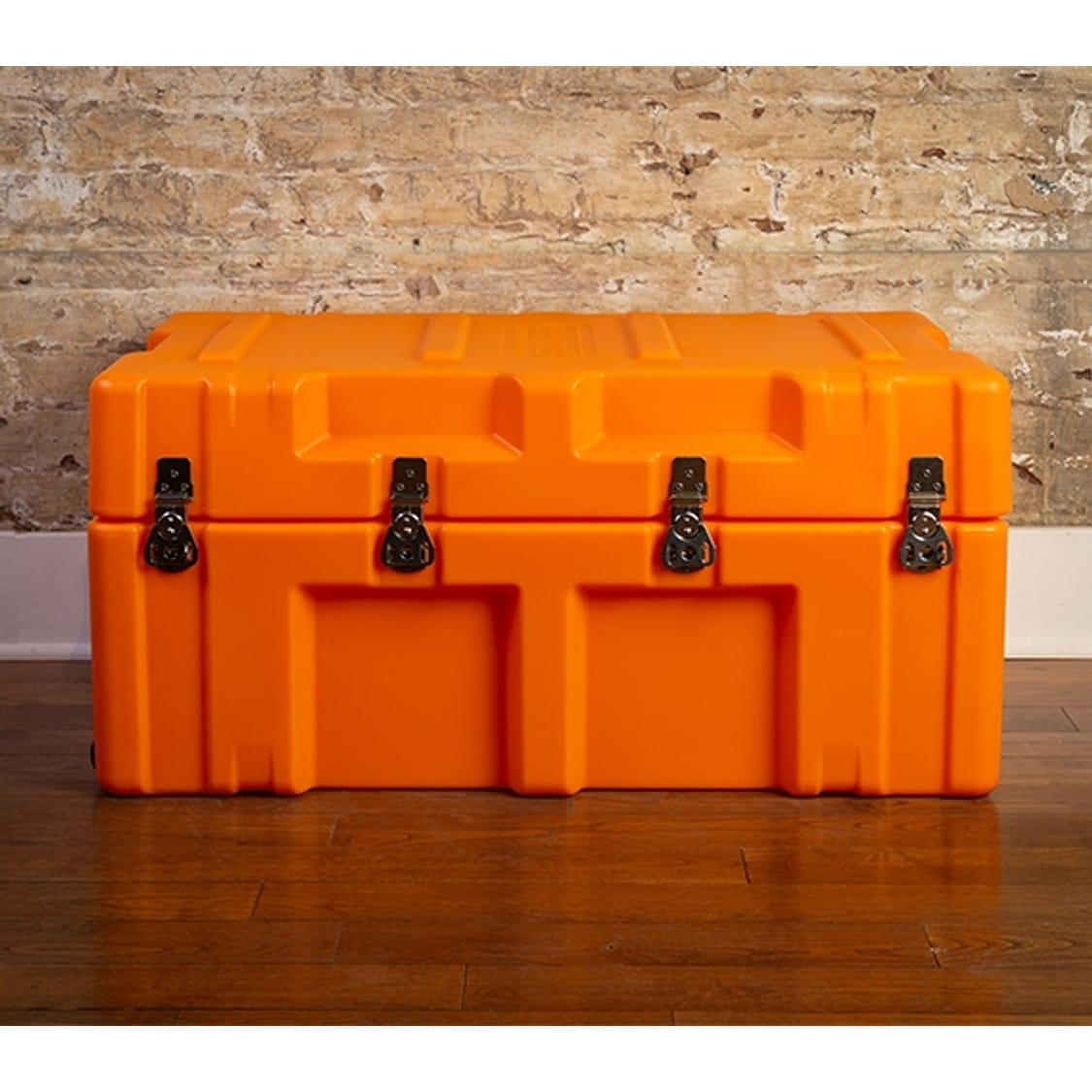 DormCo The Iron Brick® Trunk - Orange STRONGEST College Trunk