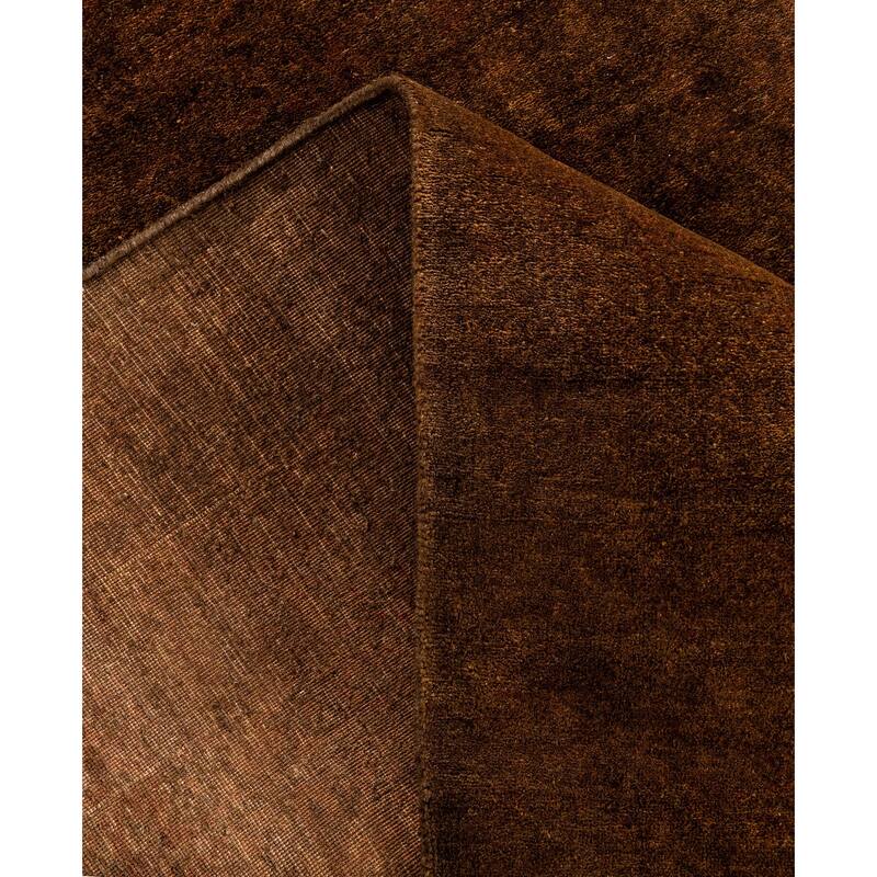 Overdyed One-of-a-Kind Hand-Knotted Area Rug - Brown - 6' 1" x 9' 1"
