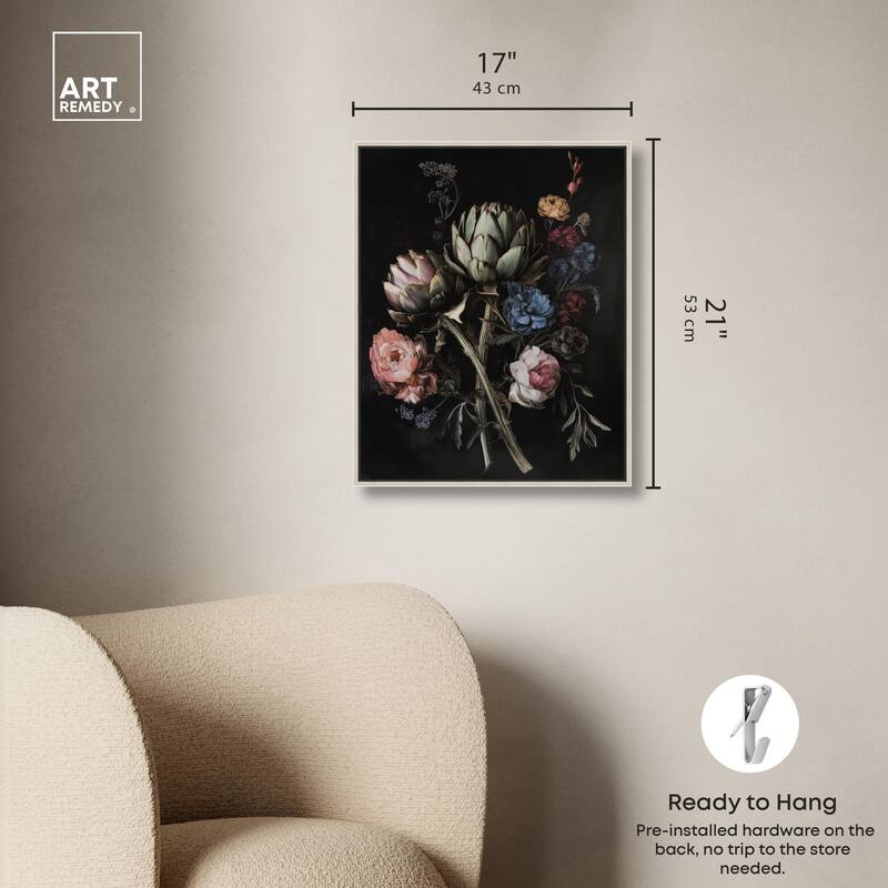 Moody Artichoke III Canvas by Art Remedy