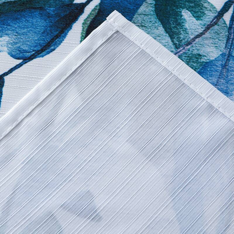 Dainty Home Whisper Floral Printed Fabric 3D Designed Textured Fabric Shower Curtain 70" x 72"