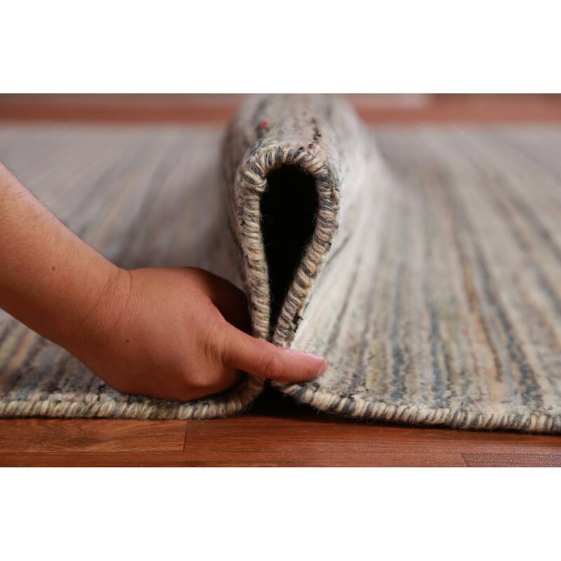Hand Knotted Oriental 100% Wool Carpet Tribal Tribal Multi-Colored Gabbeh Area Rug - 11' 6'' X 9' 0''
