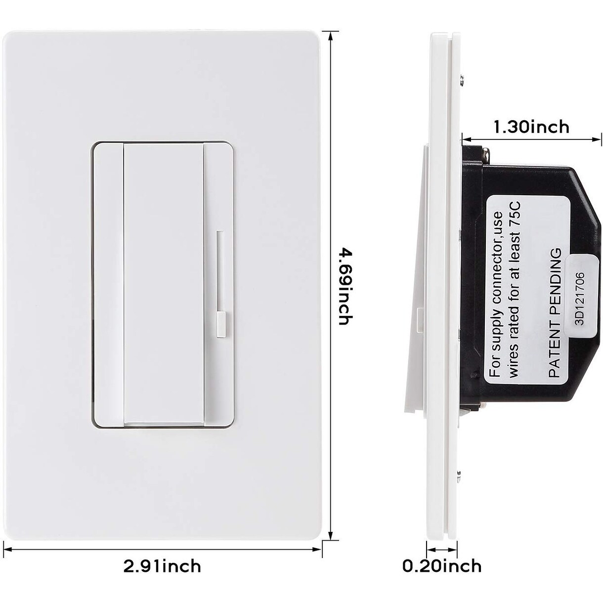 4 Pack Dimmer Switch 3 Way Single Pole