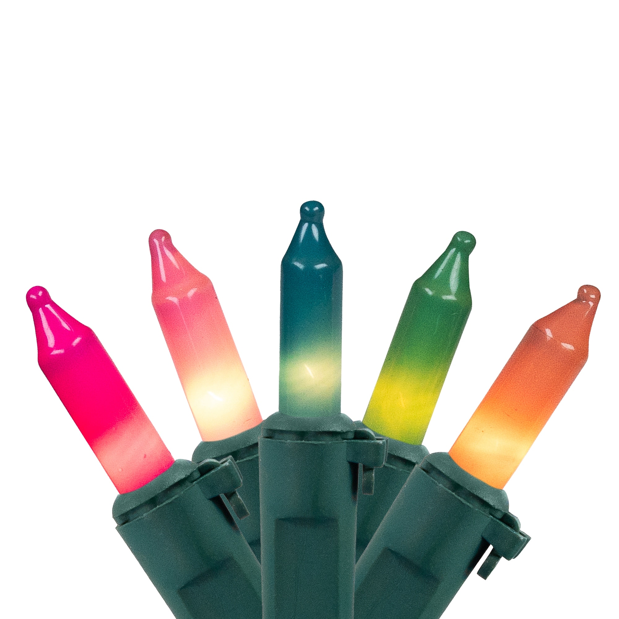 Mini Easter Light Set - Pastel Multi-Color - 7' Green Wire - 35ct