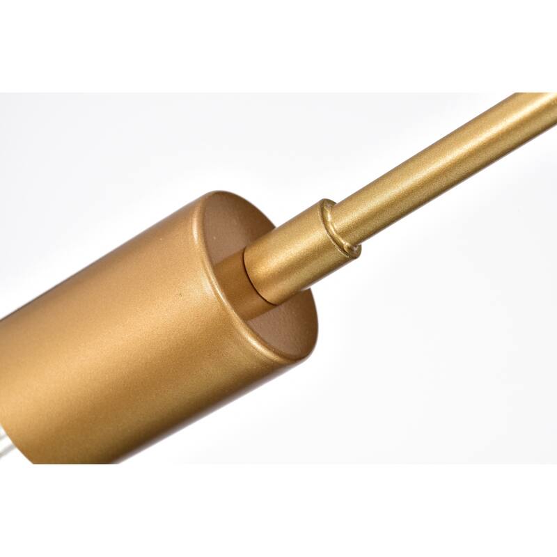 Chandelier Linear Matte Gold 5-Light