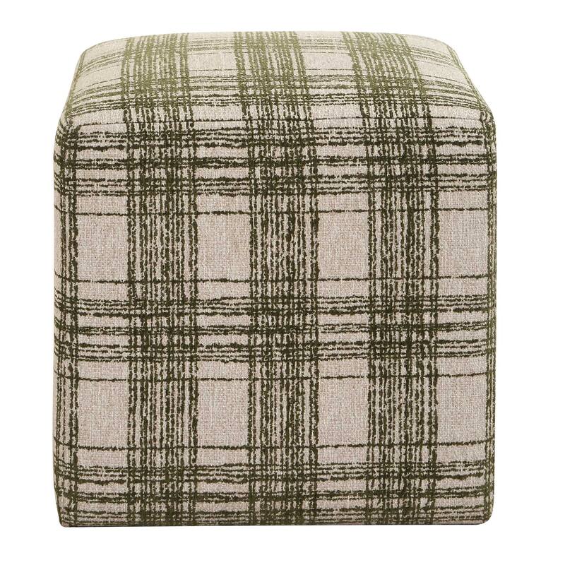 Uttermost Joie Ireland Plaid Ottoman