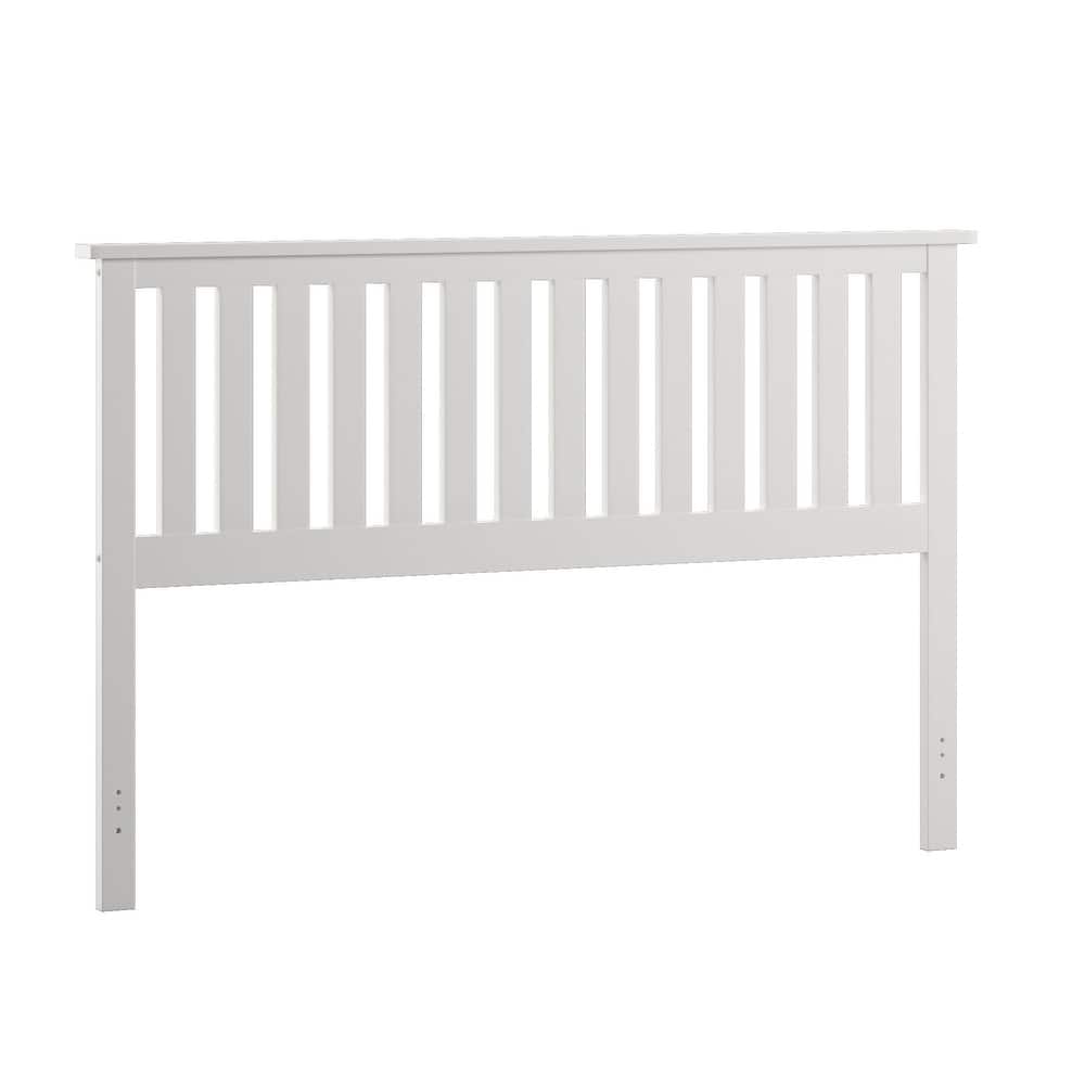 Hammersley Mission Slatted White Wood Headboard by iNSPIRE Q Classic