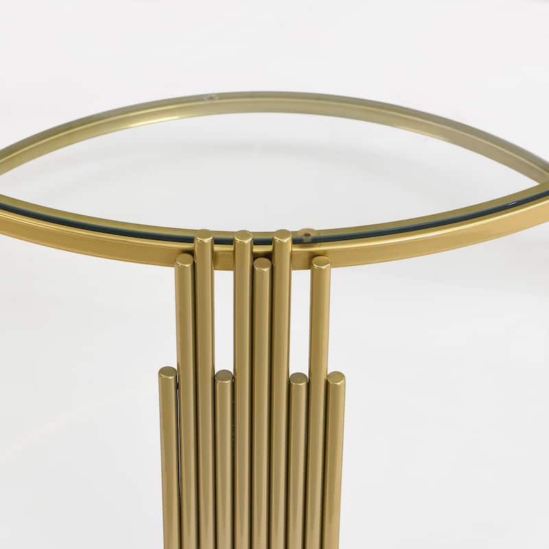 Modern Black Mirror Coffee Table with Gold Finish & Lower Shelf by Harper&Bright Designs