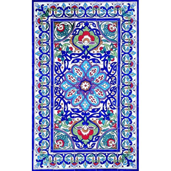 30x48 Bahar Design Persian Area Rug Motif 40pc Ceramic Tile Wall Mural ...