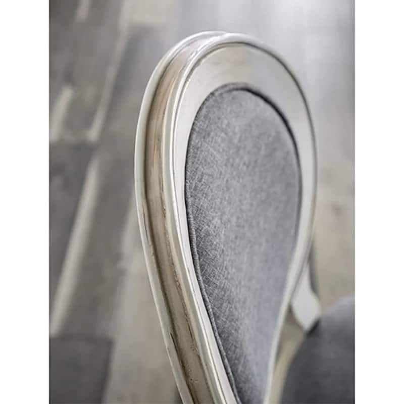 Classic Antique White Finish Dining Side Chairs Set