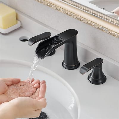 Bathroom Faucets for Sink,3 Hole 8" Widespread Bathroom Sink Faucet