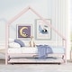 preview thumbnail 4 of 29, Roomfitters Twin Size Metal House Bed with Trundle, Space-Saving Design with Sturdy Metal Frame