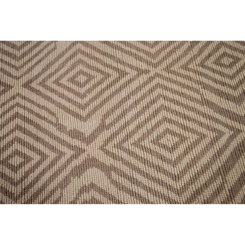 All-Over Geometric Moroccan Large Area Rug Handmade Wool Carpet - 9'10"x 14'9"