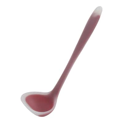Silicone Soup Ladle Spoon 8.3 " Len Heat Resistant One Piece - 8.3" x 2.6"(L*W)