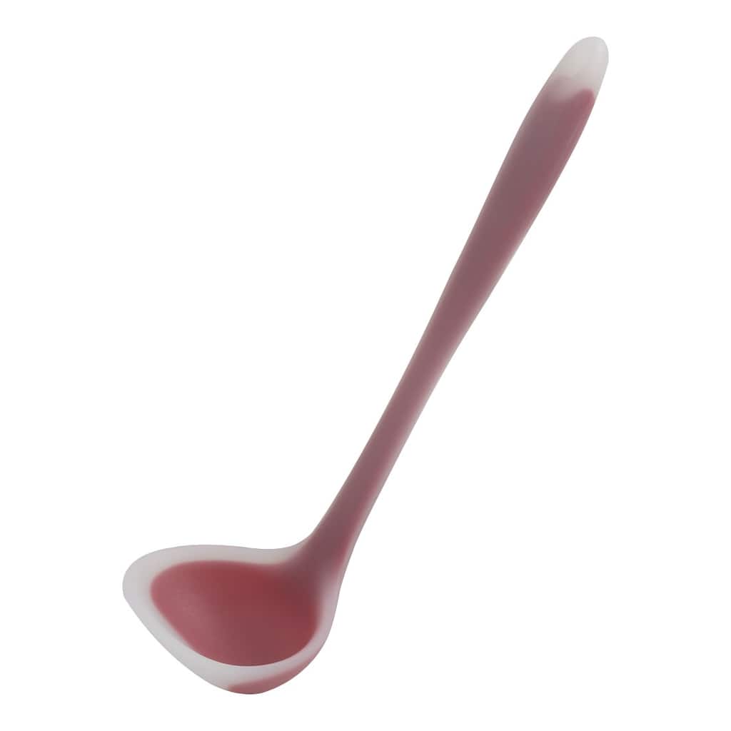 Silicone Soup Ladle Spoon 8.3 " Len Heat Resistant One Piece - 8.3" x 2.6"(L*W)