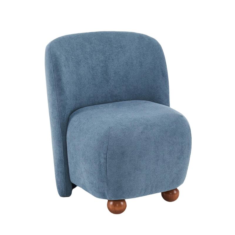 Christopher Knight Home - Eliana Modern Teddy Fabric Accent Chair with Curved Backrest and Legs